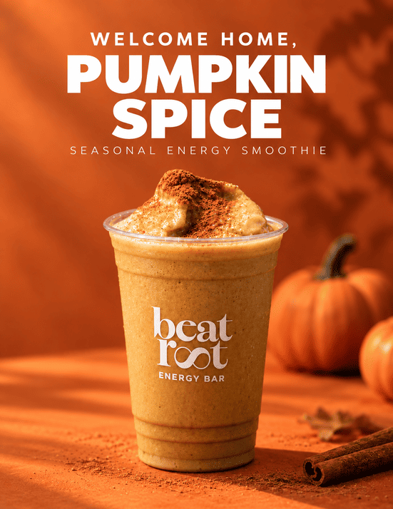 Pumpkin Spice seasonal energy smoothie