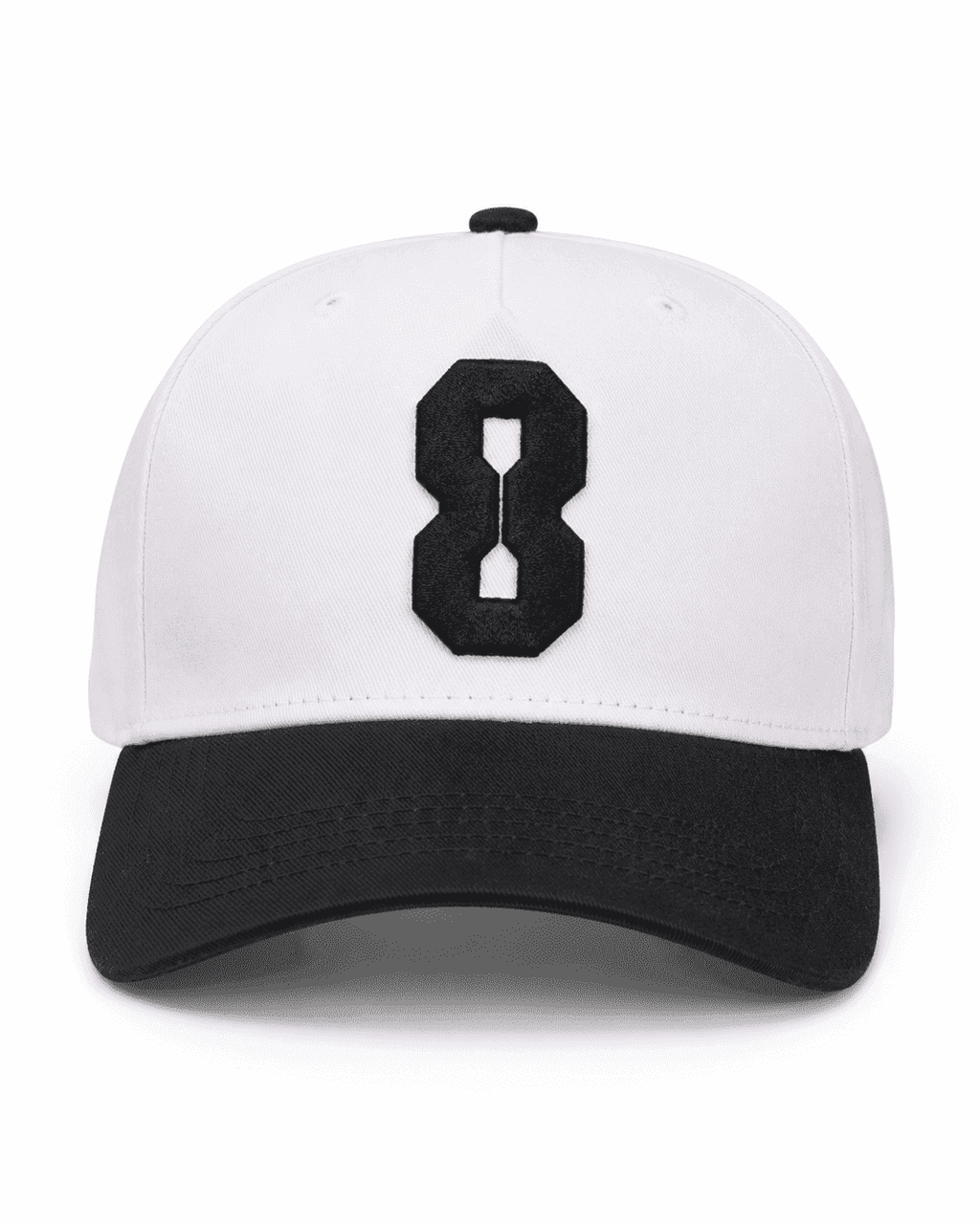 Studio 8 White and Black Cap