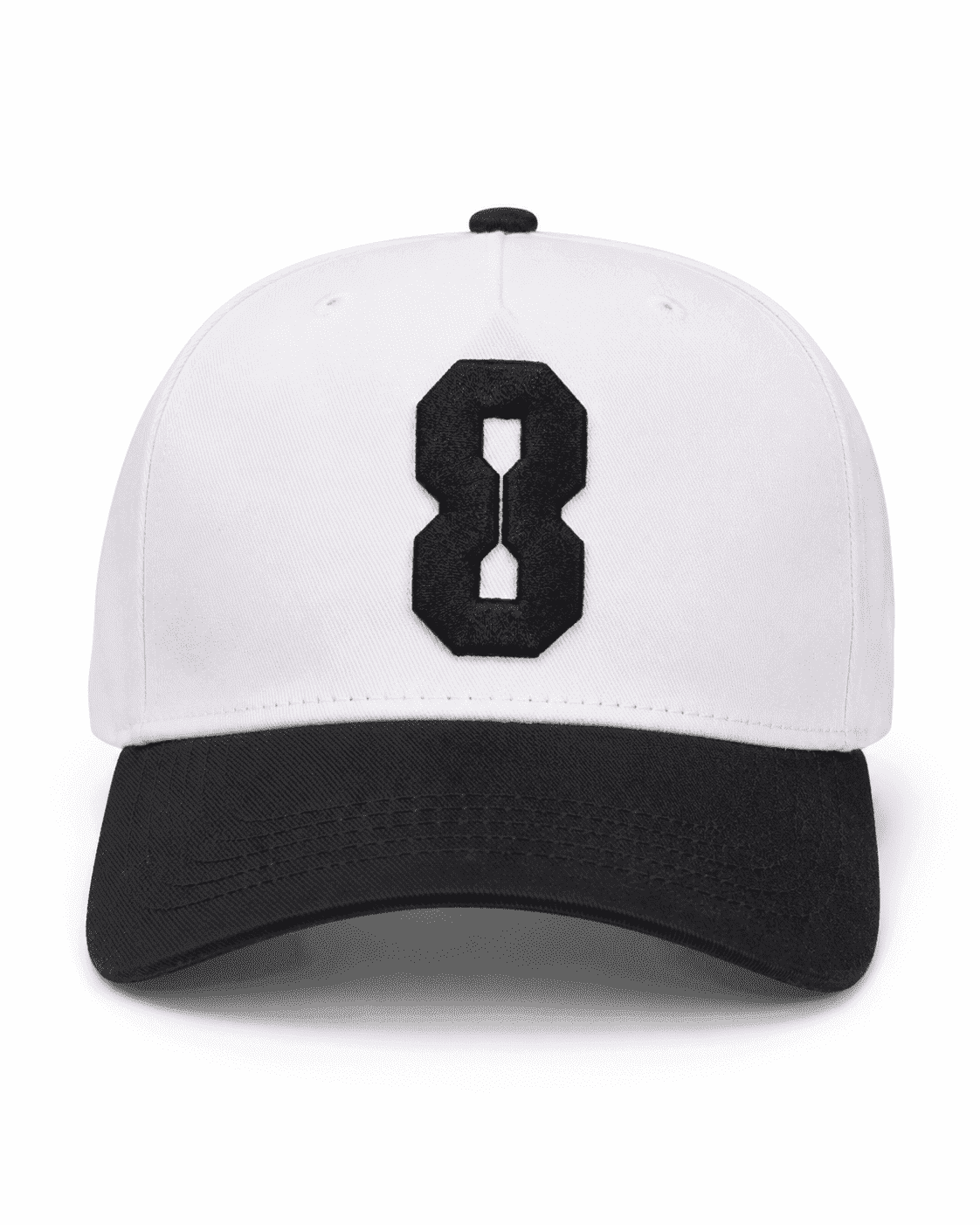 Studio 8 White and Black Cap